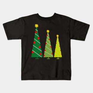 Christmas Tree Trio Kids T-Shirt
